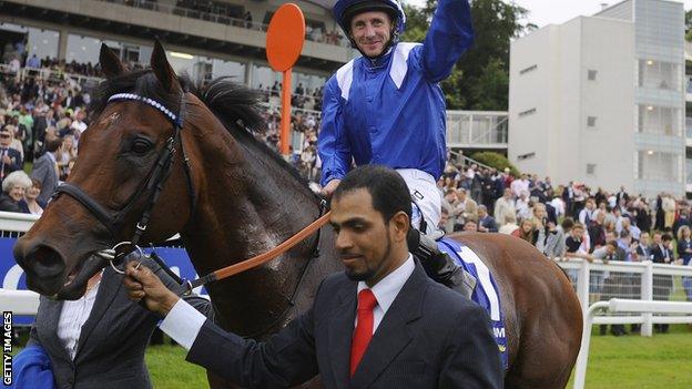 Paul Hanagan wins the Coral-Eclipse on Mukhadram