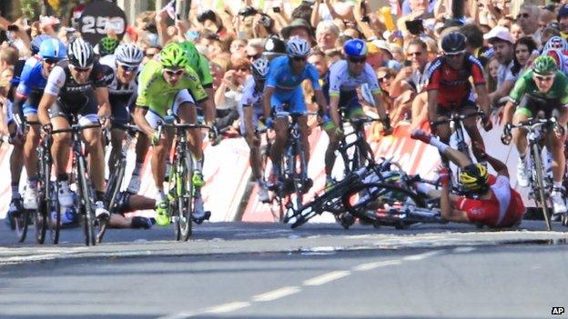 Tour de France crash