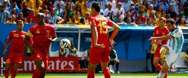 Argentina's Gonzalo Higuain