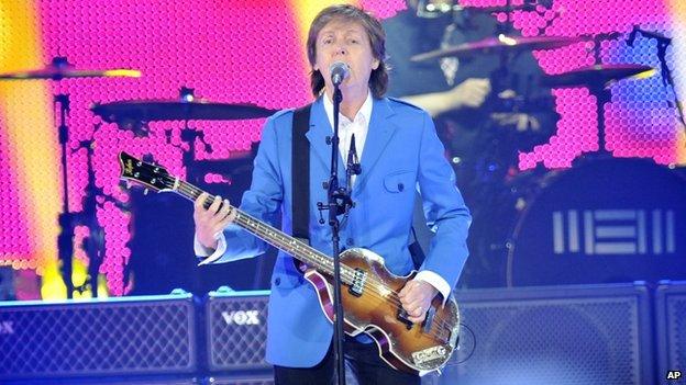 Sir Paul McCartney at the Times Union Centre, Albany, New York, on 5 July 2014