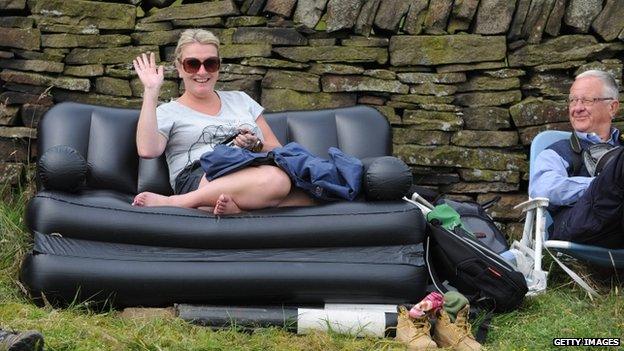 Spectators at Holme Moss