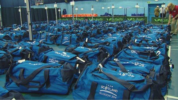 Team Scotland kitbags