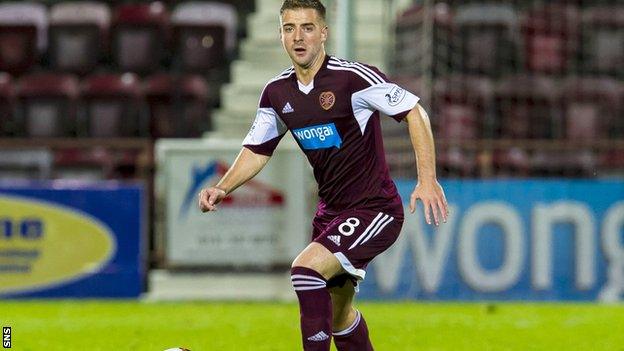 Scott Robinson made his Hearts debut at the age of 16 against Inverness Caledonian Thistle