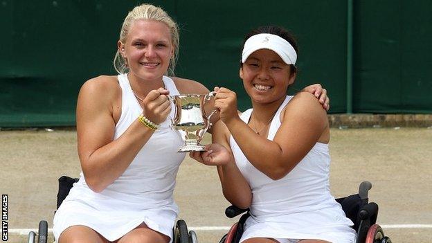 Jordanne Whiley and Yui Kamiji