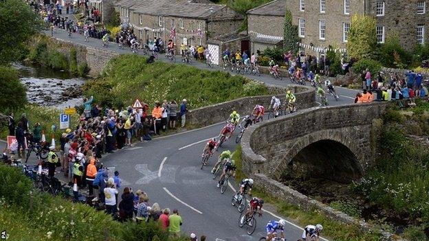 The Tour de France in the Yorkshire Dales