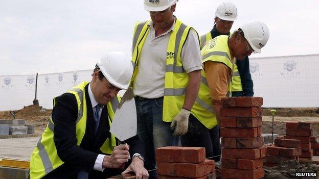 George Osborne at Ebbsfleet site