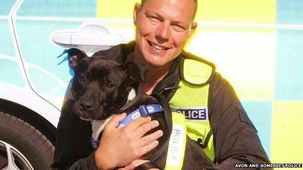 PC Lee Webb and Tyson