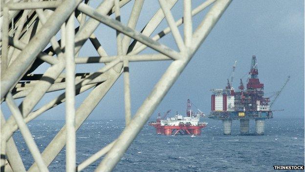 North Sea oil platform