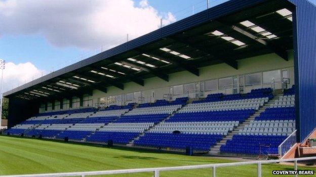 Coventry RFC's Butts Park Arena is also currently home to non-league football side Coventry United and rugby league side Coventry Bears