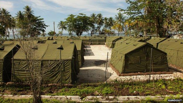 A 2012 picture of Manus Island detention camp for asylum seekers.