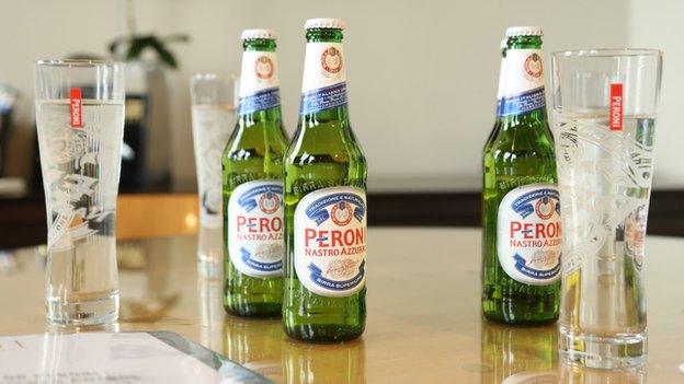 Peroni beer