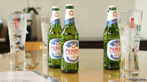 Peroni beer