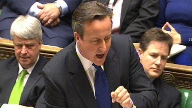 David Cameron has said Wales was witnessing a 'national scandal'