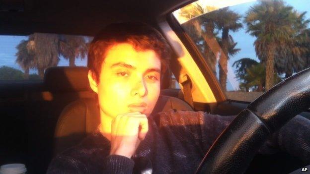 A photo of Elliot Rodger from the video he uploaded on the day of the shootings