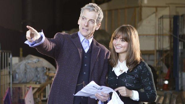 Peter Capaldi and Jenna Coleman