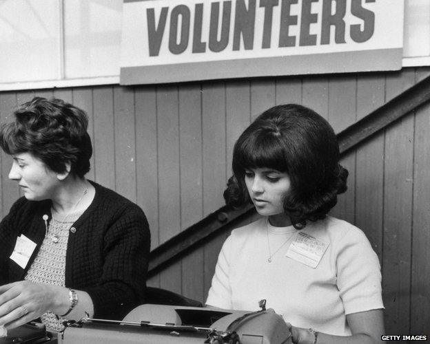 Recruitment drive in Twickenham, London 1966