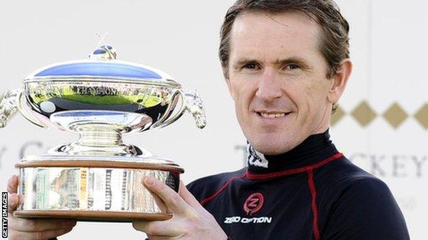 Ap McCoy after winning his 19th jump jockeys' championship