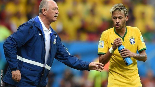 Brazil coach Luiz Felipe Scolari