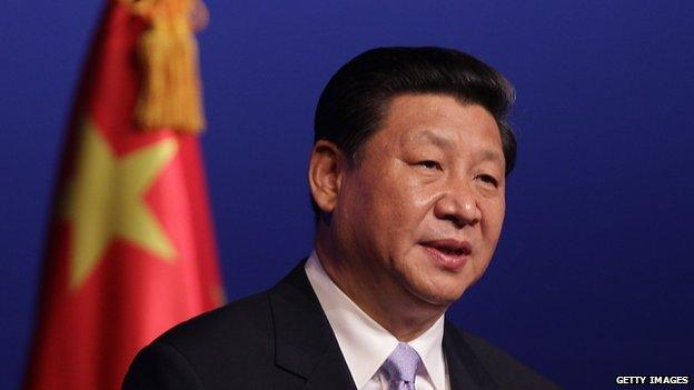 Chinese President Xi Jinping speaks during a Korea-China Investment Forum at Shilla Hotel in Seoul, South Korea (4 July 2014)