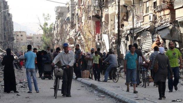 Yarmuk, south of Damascus