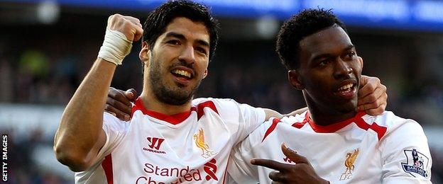 Luis Suarez and Daniel Sturridge