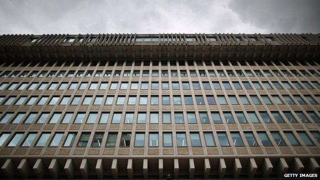 A general view of the Ministry of Justice building, formerly the Home Office