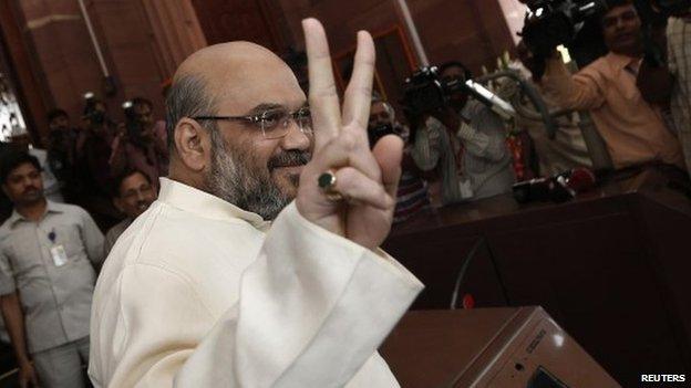 Amit Shah in parliament on 20 May 2014