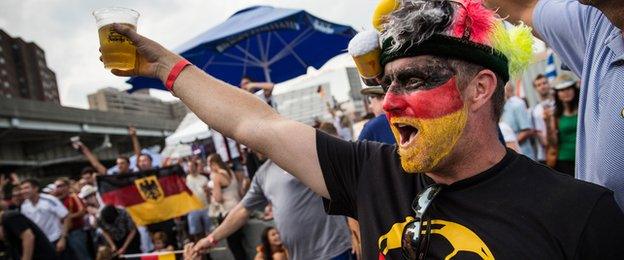 Germany fans celebrate in New York