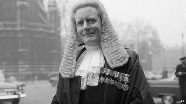 Former Lord Chancellor Lord Havers in 1965