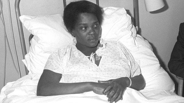 Cherry Groce in hospital