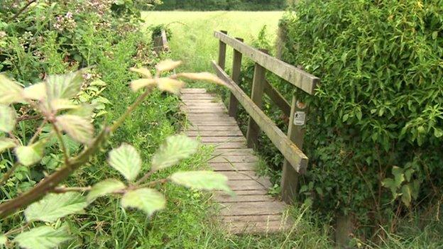 Footbridge where Jayden Parkinson was strangled