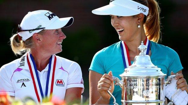 Stacy Lewis and Michelle Wie