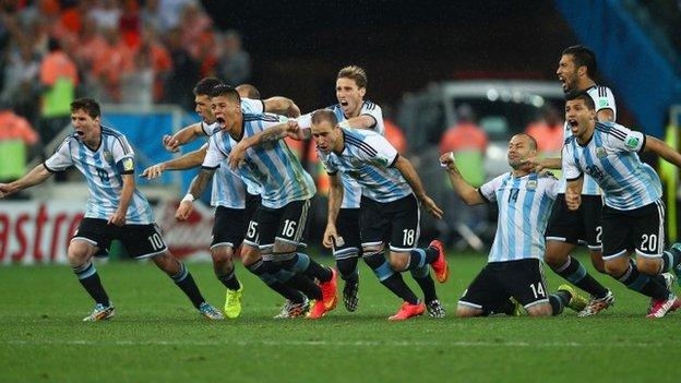 Argentina celebrate