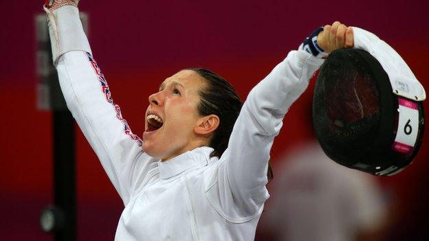 British modern pentathlete Samantha Murray at London 2012 Olympics