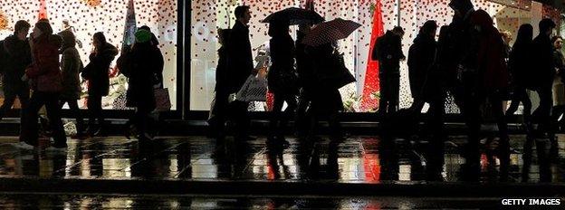 Shoppers in London