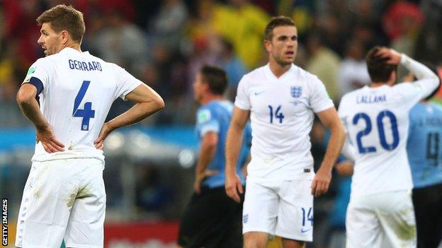 England were eliminated after just two matches of the group stage