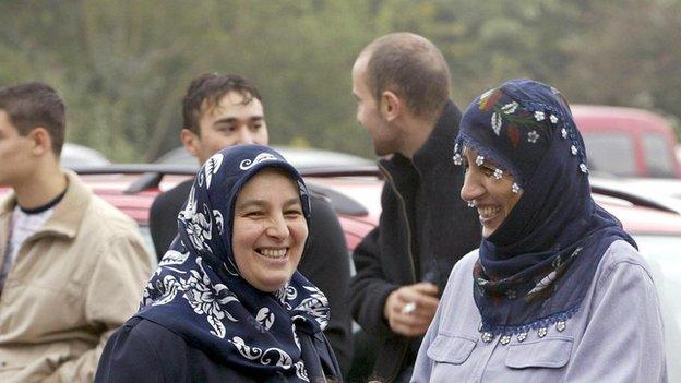 Ethnic Turkish women in Essen, Germany - file pic