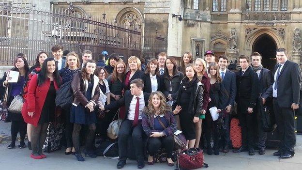 Funky Dragon members visit the Houses of Parliament