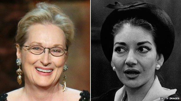 Meryl Streep and Maria Callas. pictured in 1958