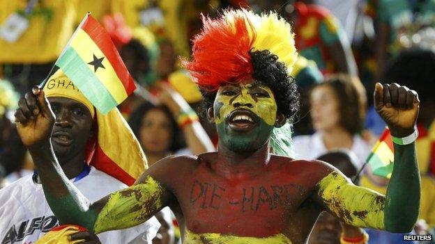 Ghana fan in Brazil