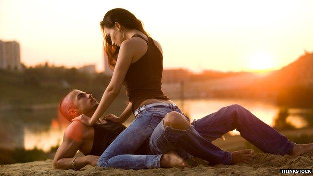 Couple in a park