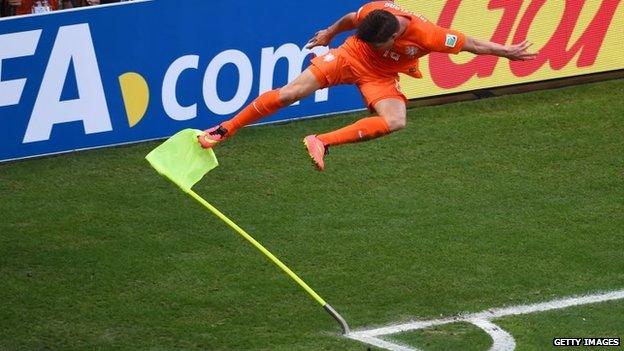 Klaas Jan-Huntelaar celebrates