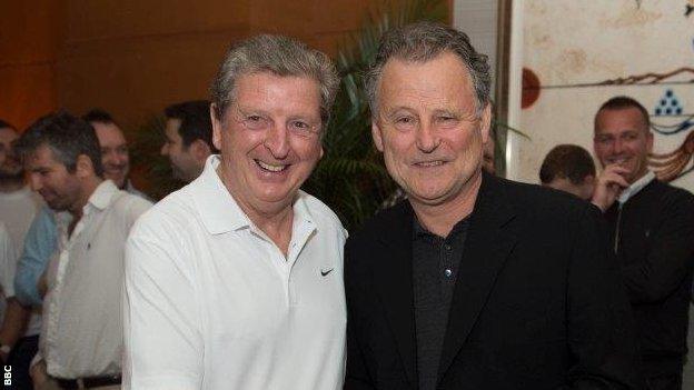 Mike Ingham with Roy Hodgson