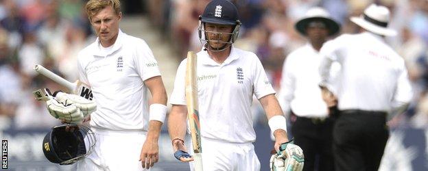 Ian Bell was the fourth England wicket to fall