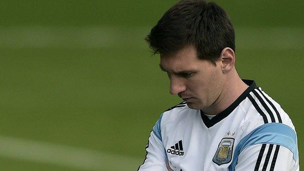 Argentina captain Lionel Messi