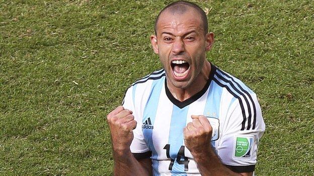 Argentina midfielder Javier Mascherano