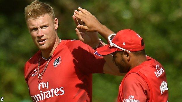 Andrew Flintoff of Lancashire