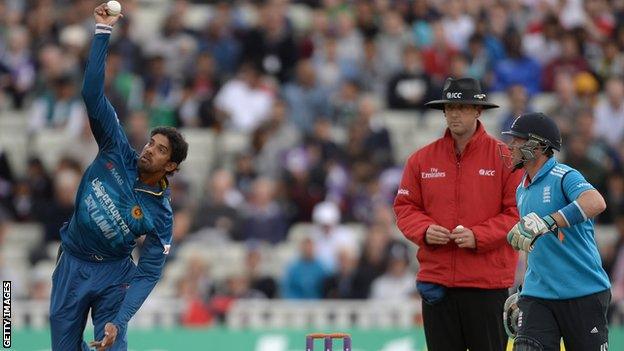 Sri Lanka's Sachithra Senanayake,