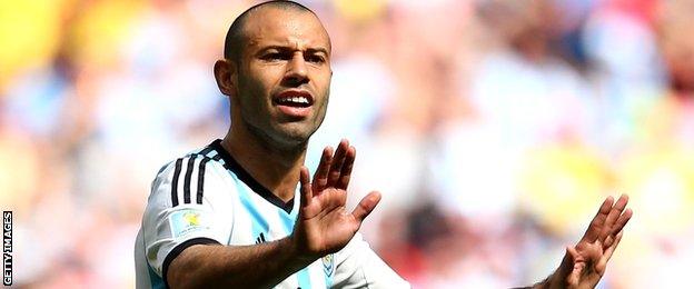 Argentine midfielder Javier Mascherano