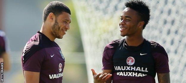 Raheem Sterling and Alex Oxlade-Chamberlain